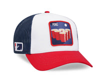 Capslab Cocktails Beerpong White Blue Red Trucker Snapback Cap