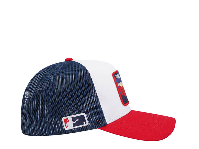 Capslab Cocktails Beerpong White Blue Red Trucker Snapback Cap