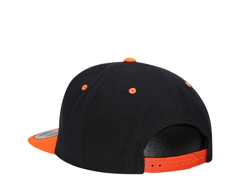 Sandkollektiv Black Neon Orange Two Tone Snapback Cap