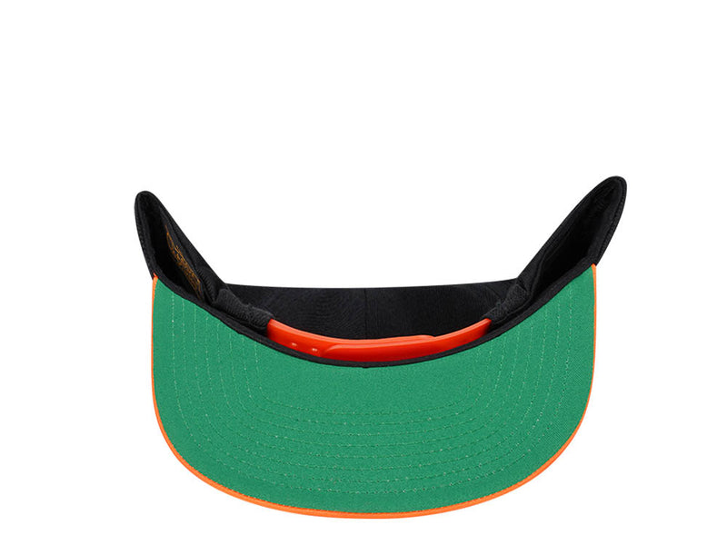 Sandkollektiv Black Neon Orange Two Tone Snapback Cap