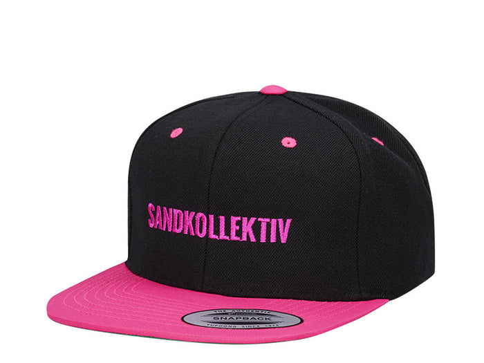 Sandkollektiv Black Neon Pink Two Tone Snapback Cap