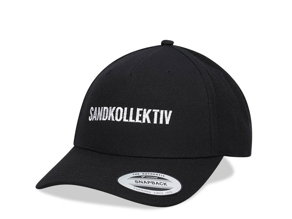 Sandkollektiv Black Classic Curved Snapback Cap