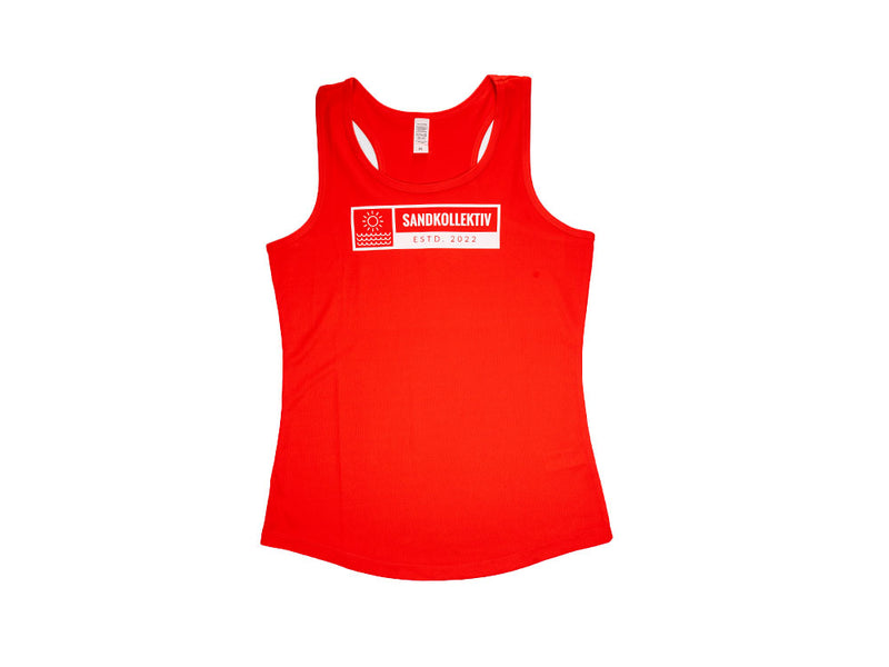 Sandkollektiv Sporttanktop Damen Fire Red