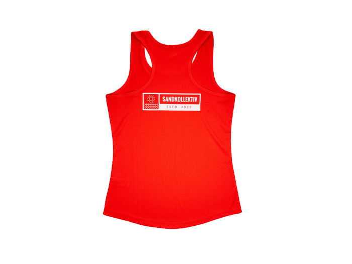 Sandkollektiv Sporttanktop Damen Fire Red